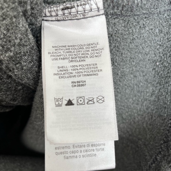 Columbia gray assymetric Fleece Hoodie zip up size XS - Picture 4 of 6